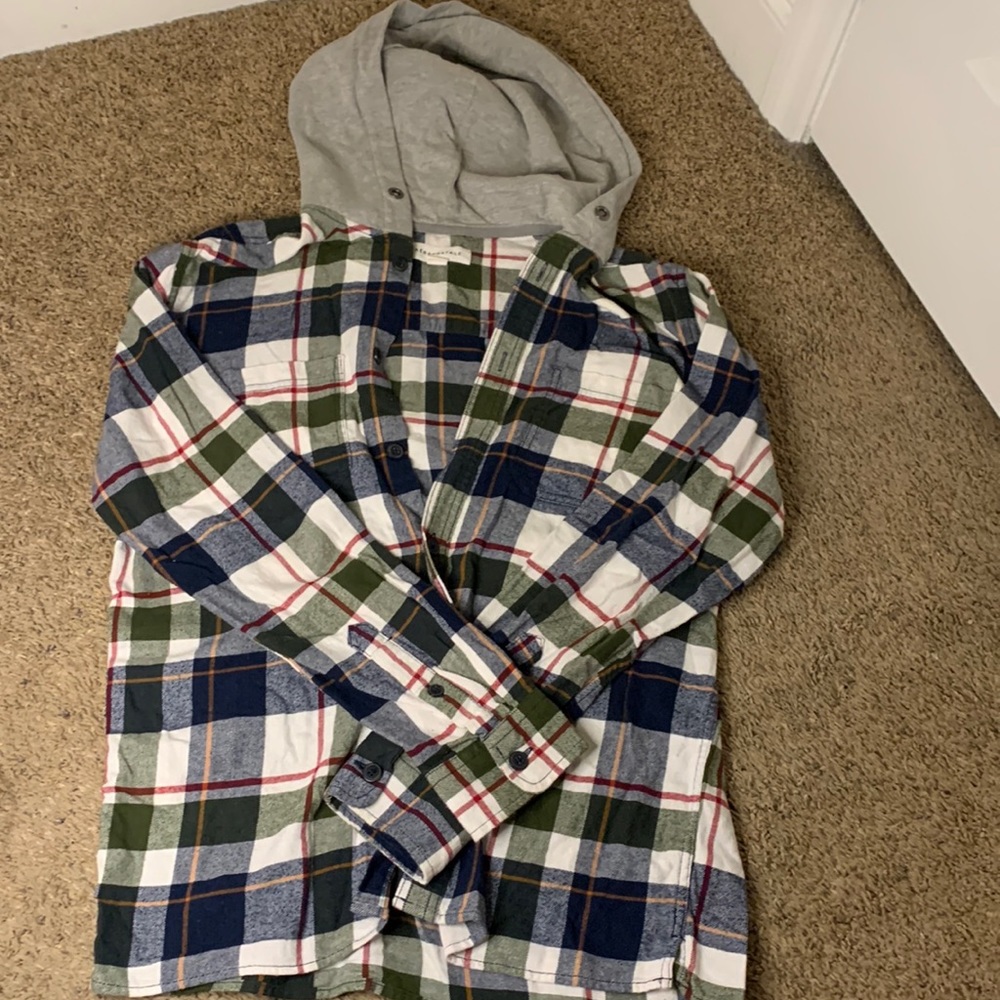 Aeropostale Plaid Button Up Jacket